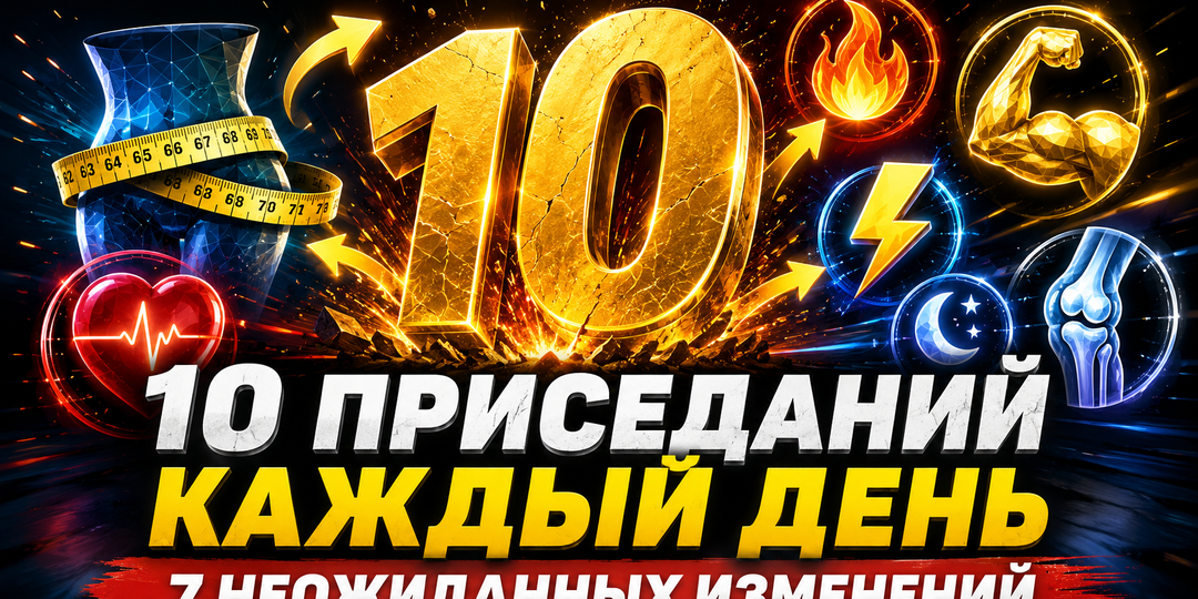 Что произойдёт с вашим телом, если делать 10 приседаний каждый день — 7 неожиданных изменений