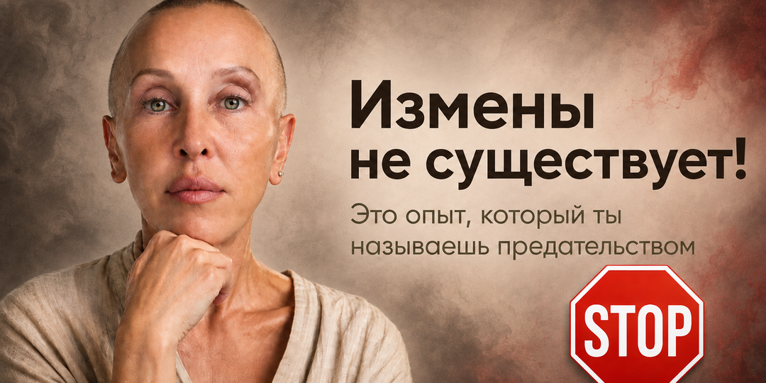 Измены не существует! Это опыт, который ты называешь предательством