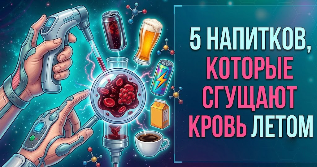 5 напитков, которые сгущают кровь летом: вы пьёте их каждый день и не подозреваете ☀️🩸
