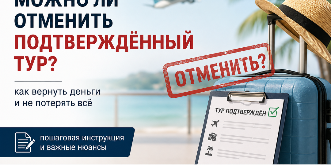 Можно ли отменить уже подтверждённый тур и вернуть деньги