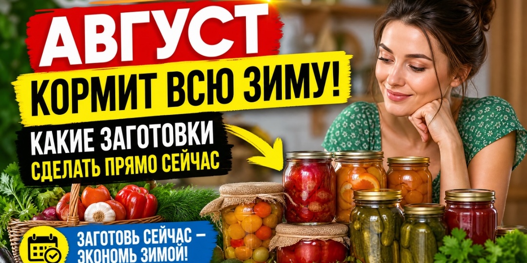 Август кормит всю зиму: какие заготовки сделать прямо сейчас