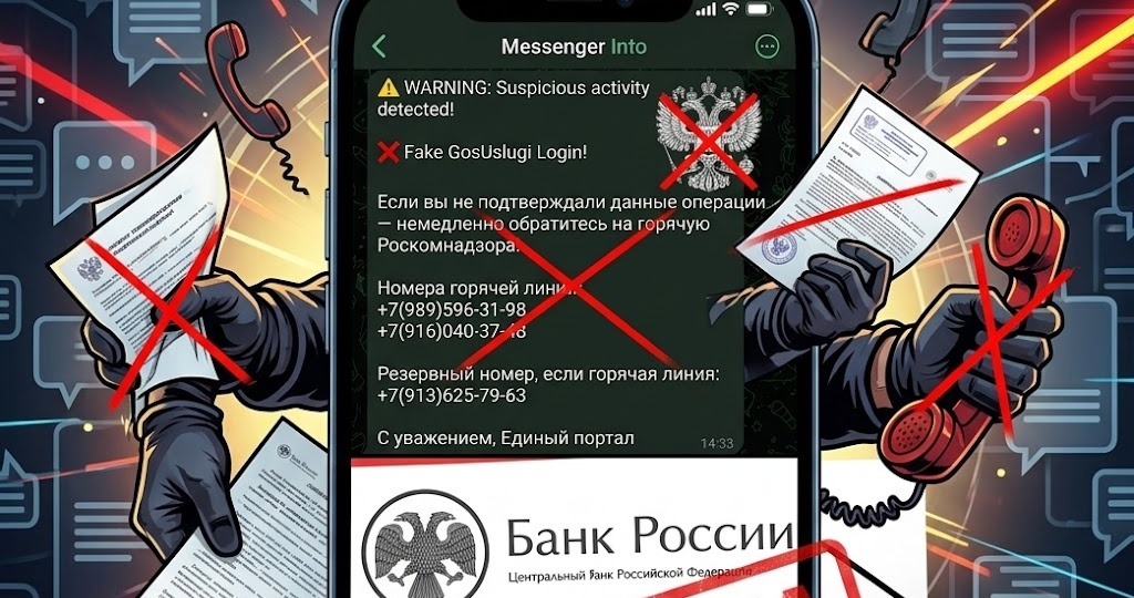 Осторожно: новая многоступенчатая схема обмана через домовые чаты и фейковые оповещения о взломе Госуслуг