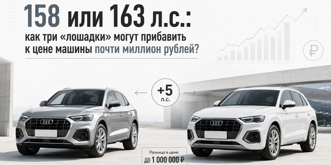 158 или 163 л.с.: как три «лошадки» могут прибавить к цене машины почти миллион рублей