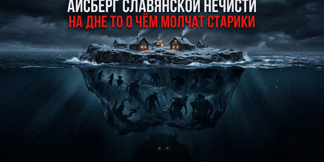 Айсберг славянской нечисти: наверху то, что все знают из сказок. На дне то, о чём в деревнях говорят только днём.