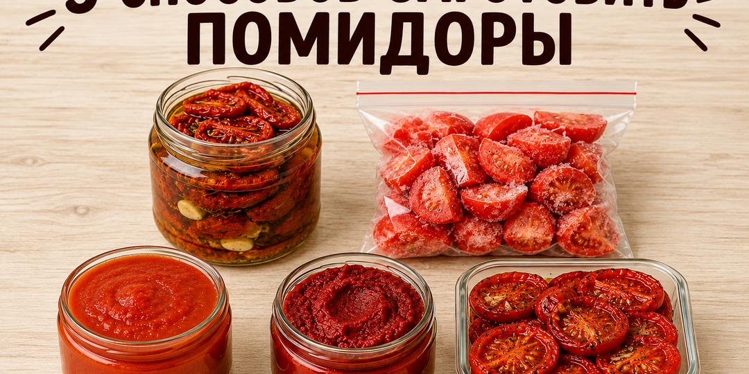 Перестала закатывать десятки банок с помидорами. Теперь делаю эти 5 заготовок, и к весне съедается всё