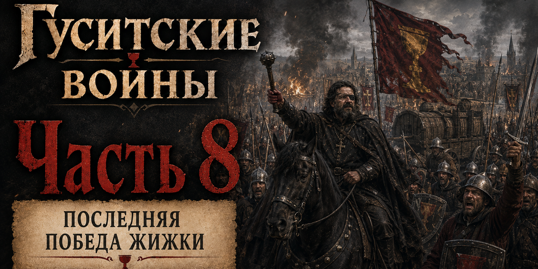 Гуситские войны. Часть 8: последняя победа Жижки — Малешов, поход на Прагу и смерть непобеждённого полководца