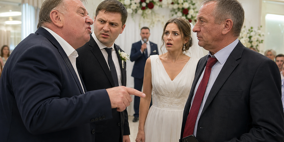 На свадьбе отец жениха назвал свата колхозником. Во время тоста ведущий поблагодарил отца невесты за банкет и автобус для гостей