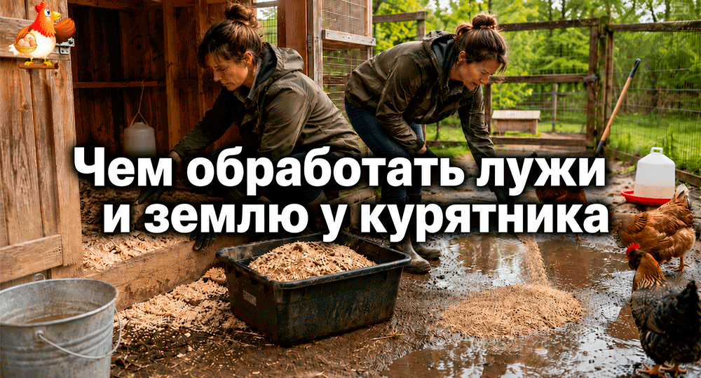 Чем обработать лужи, землю на выгуле и влажную подстилку – российские биопрепараты, «Байкал ЭМ-1» и средства от запаха в курятнике