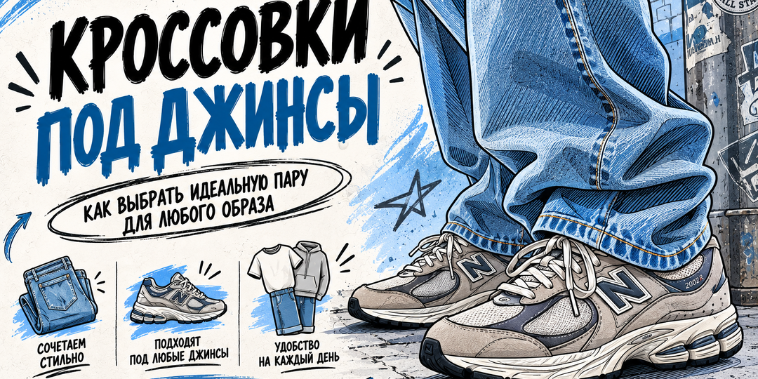Кроссовки под джинсы: как выбрать пару, чтобы образ выглядел гармонично