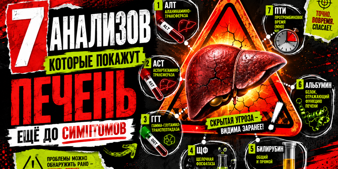7 анализов, которые покажут проблемы с печенью ещё до появления симптомов