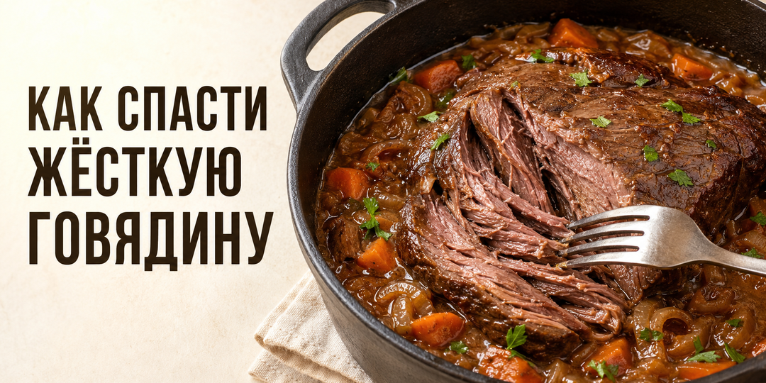 Что приготовить из говядины, если кусок оказался жёстким? 3 способа спасти ужин