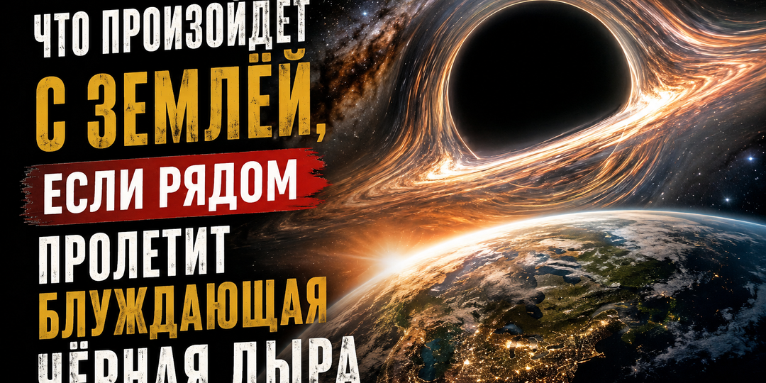 Что произойдёт с Землёй, если рядом пролетит блуждающая чёрная дыра