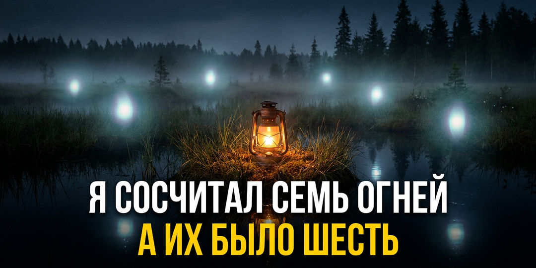 Не считай огни над болотом вслух. Страшная история