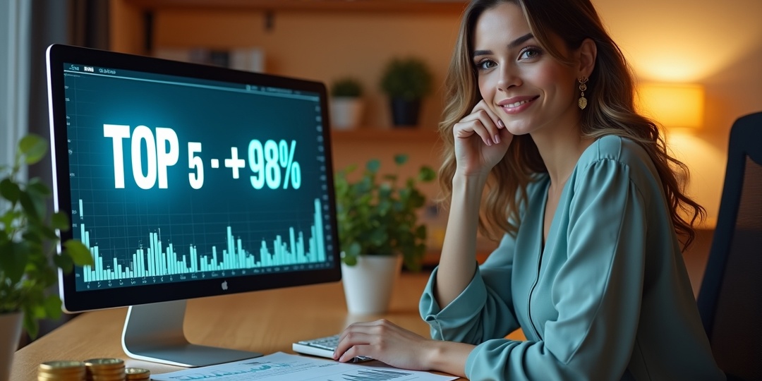 ТОП 5 акций с потенциалом роста до 98%