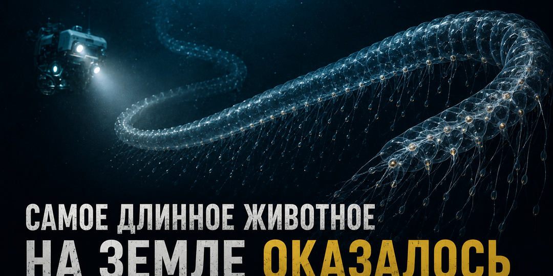 Самое длинное животное на Земле оказалось не синим китом