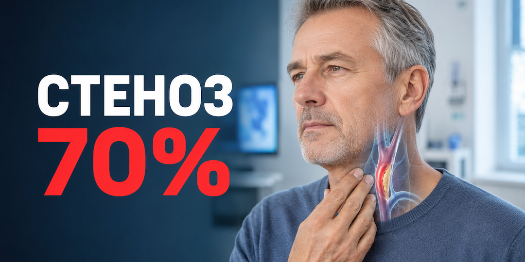 Стеноз сонной артерии 40, 50 или 70%: что означают цифры в заключении УЗИ