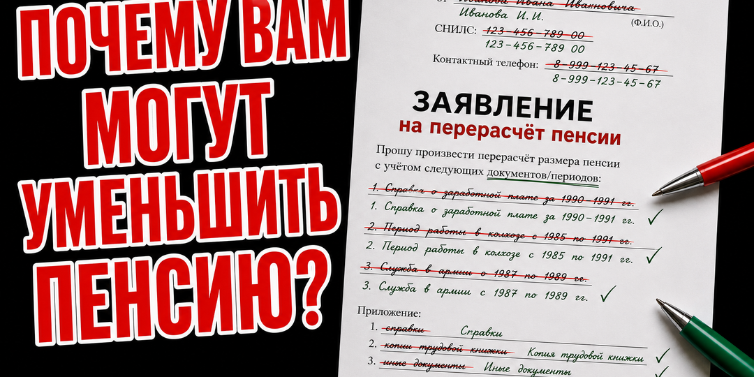 Почему вам могут уменьшить пенсию?