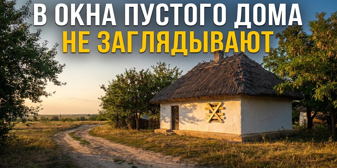 В окна пустого дома не заглядывают. Я заглянул - и он теперь смотрит в мои.