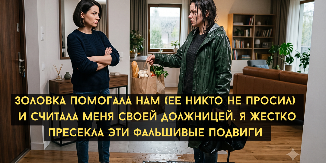 Золовка помогала нам (ее никто не просил) и считала меня своей должницей. Я жестко пресекла эти фальшивые подвиги