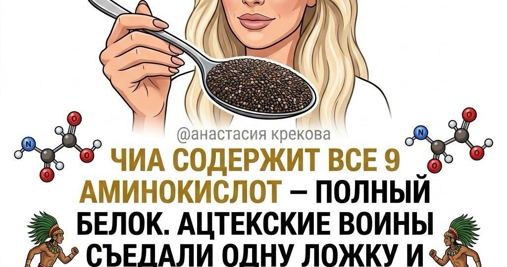 Наука подтвердила гель из семян ЧИА замедляет усвоение глюкозы на 6 часов