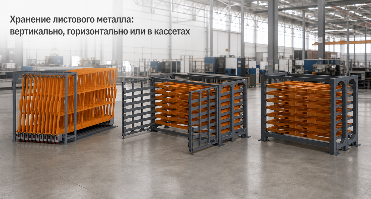 Три основных способа хранения листового металла