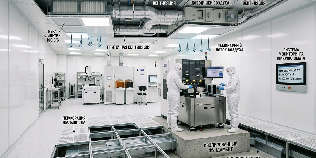 Особенности проектирования среднеразмерных заводов по производству электроники: системный подход к созданию высокотехнологичных производств