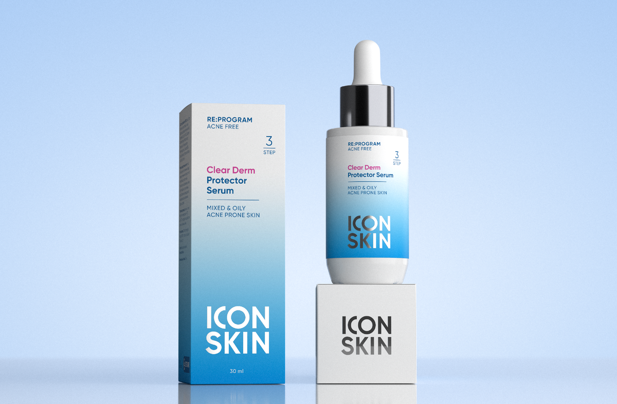 ICON SKIN Сыворотка-протектор Clear Derm против воспалений, жирности, постакне