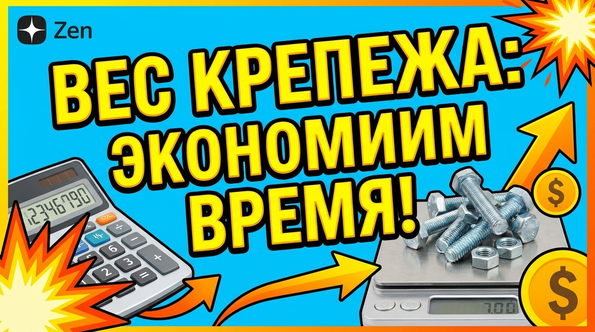 как рассчитать вес крепежа