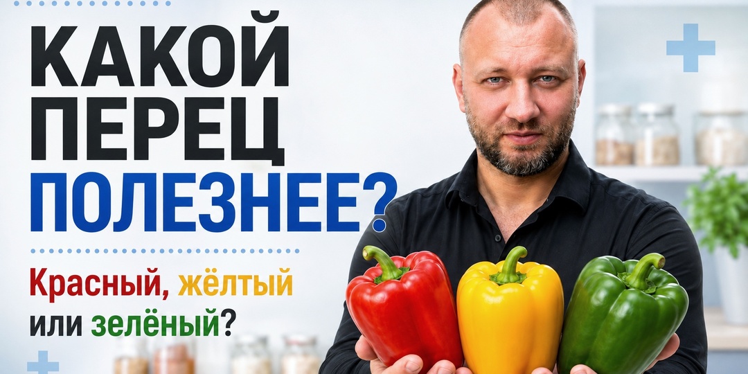 Какой перец полезнее: зелёный, жёлтый или красный