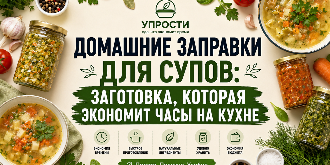 Домашние заправки для супов: заготовка, которая экономит время на кухне