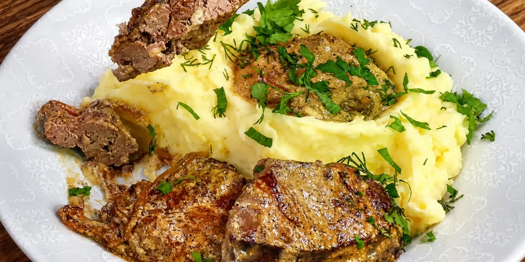 Вкуснейшие отбивные - спорить невозможно, но необычные. Полюбите! И добавки попросите!