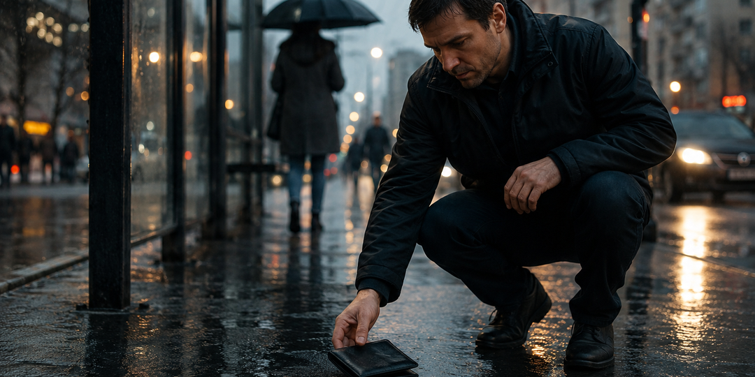 Мужчина нашёл на остановке чужой кошелёк… Но хозяйка умоляла оставить деньги себе. Через час он понял почему
