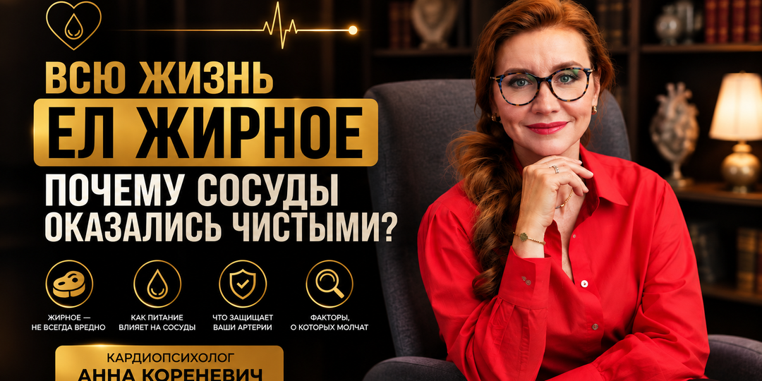 Всю жизнь ел жирное. Почему сосуды оказались чистыми?