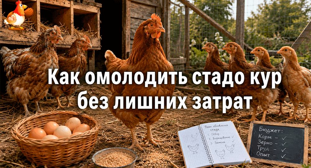 Как омолодить стадо кур без лишних затрат