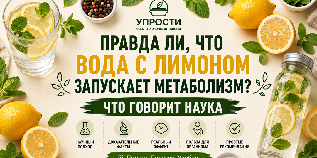 Правда ли, что вода с лимоном запускает метаболизм? Что говорит наука