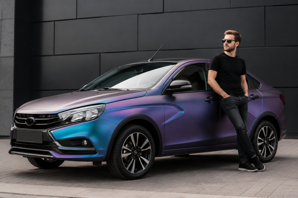    Оклейка Lada плёнкой: какие цвета и фактуры освежают отечественное авто, что учесть по бюджету и деталям и как примерить новый цвет по фото.