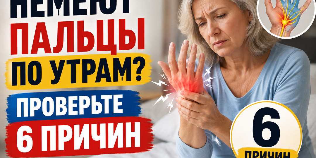 Немеют пальцы рук после сна? 6 причин — и подушка виновата не всегда