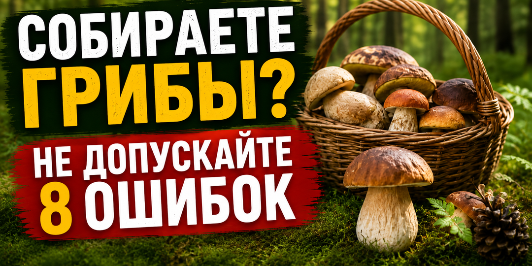 Гриб выглядит съедобным? 8 ошибок, из-за которых даже опытные грибники попадают в больницу