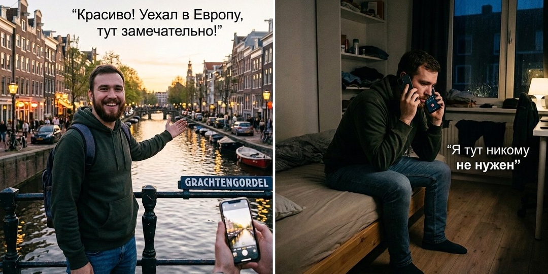 Друг убежал в Европу, теперь жалуется, что никому там не нужен