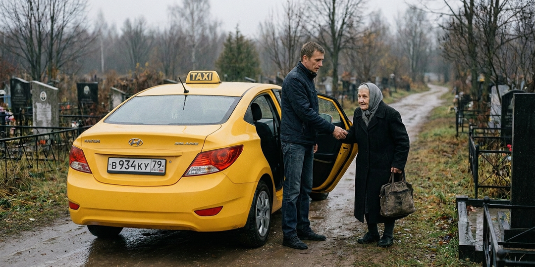 Старушка оставила наследство таксисту, который довез её до кладбища, не взяв за это плату