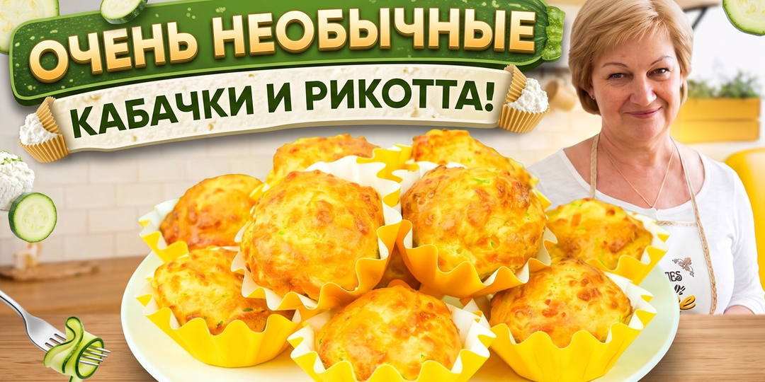 Моё открытие: зачем рикотта кабачковым маффинам