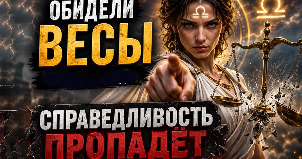 Обидели знак зодиака ВЕСЫ? Вот что будет!