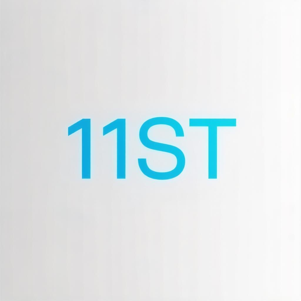    Современная компьютерная надпись 11st для вашего проекта Редакция 11st