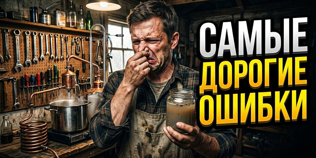 🥃 Самые дорогие ошибки, которые самогонщики начинают повторять после просмотра роликов в интернете