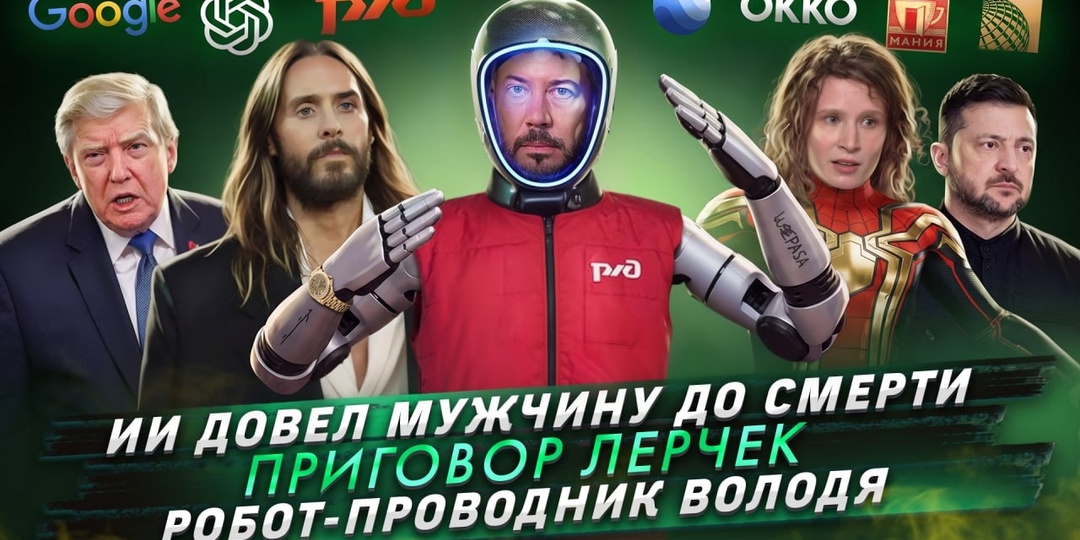 № 746 ИИ довел мужчину до смерти / Приговор Лерчек / Робот-проводник Володя