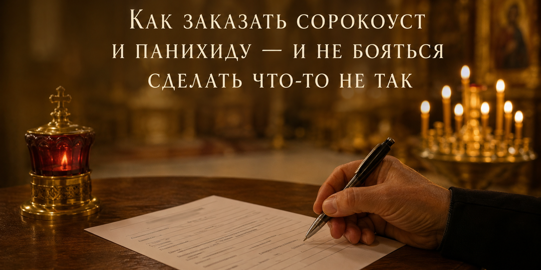 Как заказать сорокоуст и панихиду — и не бояться сделать что-то не так