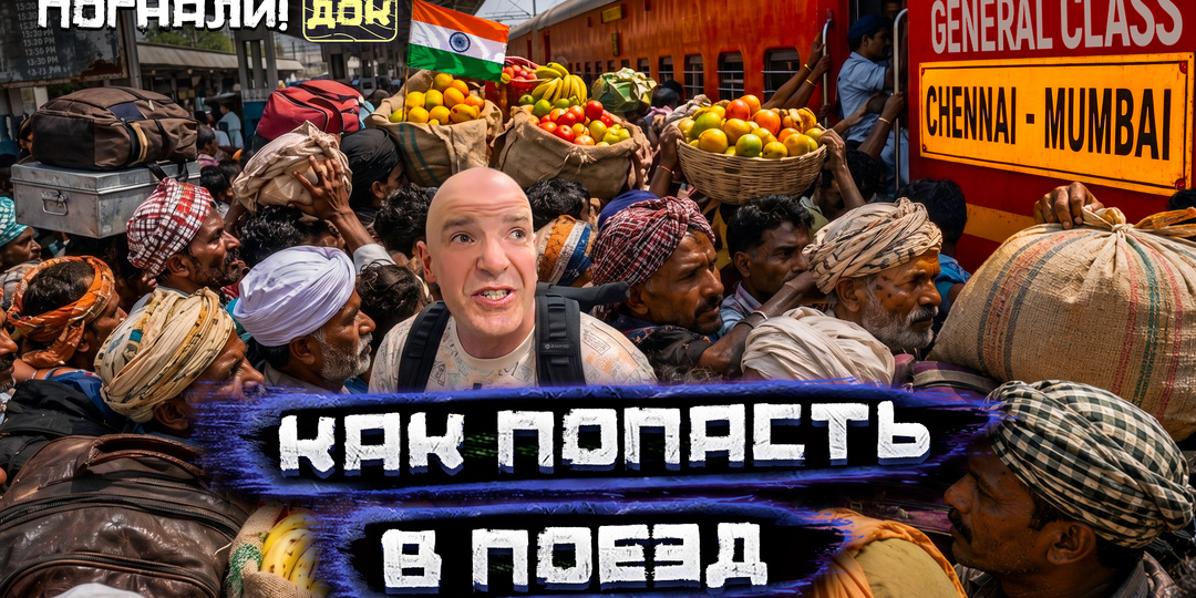 Выживаю на самом загруженном вокзале Индии. Адская давка и адская кухня | Погнали. Док