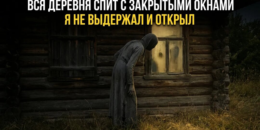В сорокаградусное пекло вся деревня спит с закрытыми окнами. Я не выдержал и открыл.