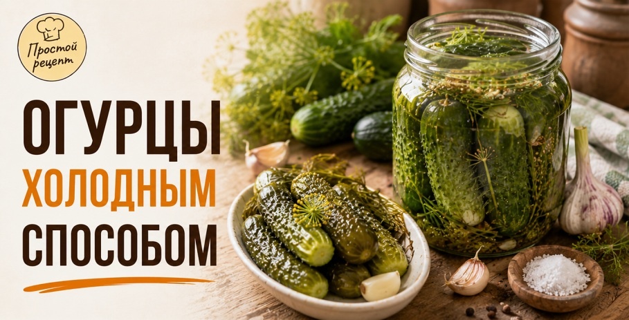 Огурцы холодным способом: хрустящие, ароматные, без капли уксуса. Три проверенных варианта