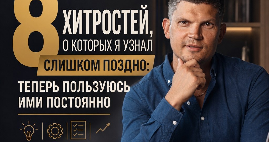 8 хитростей, о которых я узнал слишком поздно: теперь пользуюсь ими постоянно
